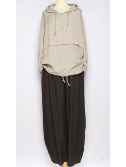 Брюки-султанки "ШТАПЕЛЬ" черные, шоколад, т.бежевые, графит, хаки, бежевые, голубые, коралл, оливковый до р.60