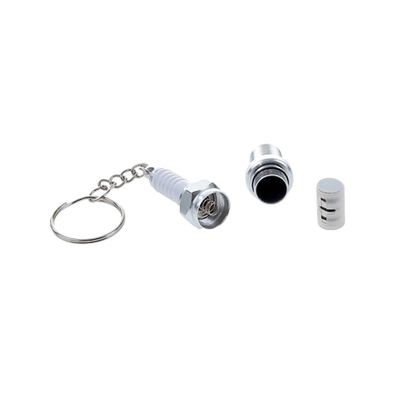 Брелок «Свеча зажигания с фонариком», металл ХРОМ