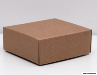 Коробка картонная 14,5 х 14,5 х 6 см Бурый