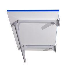 (ЭИАП1300) Полка из ЛДСП на экономпанель, с двухсторонним прямым кронштейном