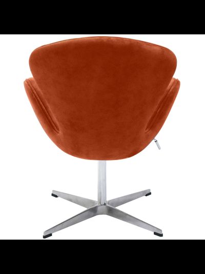 Кресло SWAN CHAIR терракотовый, искусственная замша