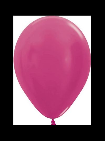 Воздушный шар фуксия металлик