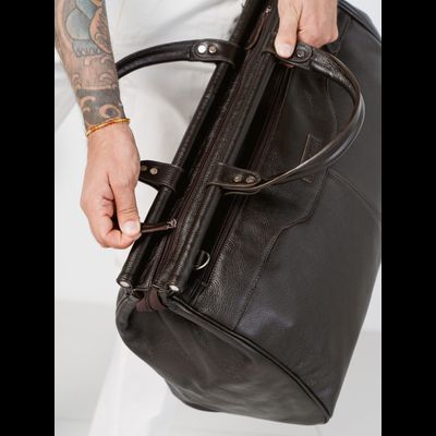 Кожаный саквояж Otranto brown (арт. 4006-04)