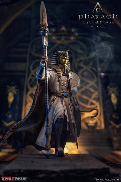 Фараон Тутанхамон в белом  - Коллекционная ФИГУРКА 1/6 Pharaoh Tutankhamun WHITE (PL2021-178B) - TBLeague