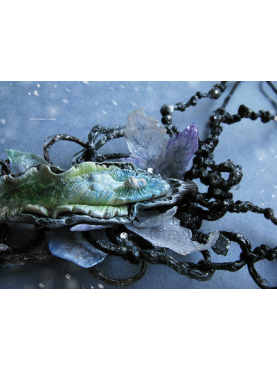 Волшебное колье "Зимняя Дриада из Зачарованного Леса"