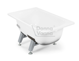 Ванна стальная ВИЗ &quot;Donna Vanna&quot; белый,с антибактериальным покрытием,с опорной подставки,105x65x36 см.