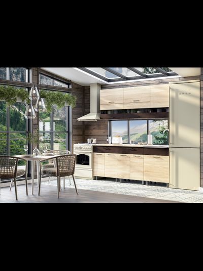 Мари 2,0 м кухонный гарнитур Сонома/Венге