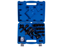 Гайковерт пневматический ударный 1/2", 678 Нм, с комплектом головок, 16 предметов KING TONY 44802AMP