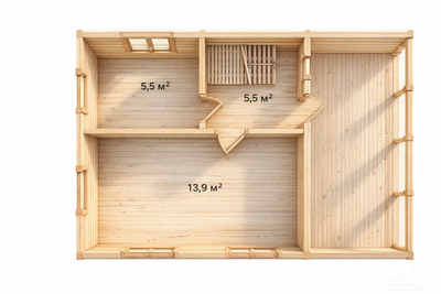 Дачник 42м2 6х7