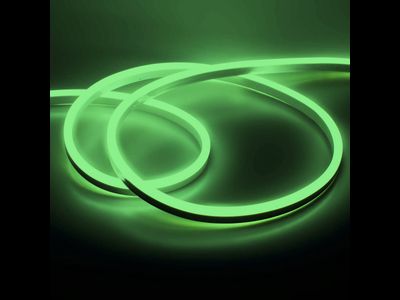 Гибкий светодиодный неон 2835 120LED/m 8x16мм 12V IP65 Green односторонний