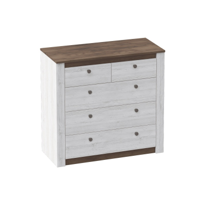 Даллас спальня Комод 5 ящиков Дуб Винтерберг / Таксония  ш*г*в 950 ? 400 ? 900 мм