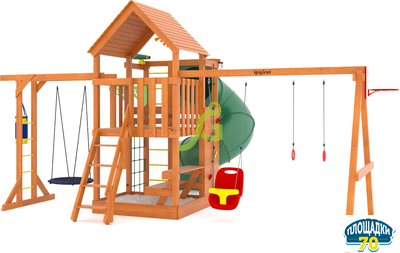 Детская площадка IgraGrad Крафт Pro 4 с трубой