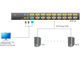 Переключатель Kinan KVM 16-портовый SVGA/VGA, PS/2, USB с каскадированием до 512 серверов, OSD, DDC2B, до 2048x1536 (XM0116)