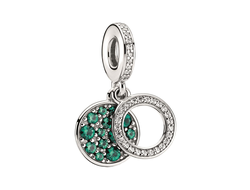 Серебряный шарм PANDORA 799186C02 c фианитом