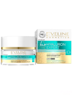 EVELINE крем-концентрат для лица против морщин интенсивно укрепляющий 40+ день/ночь HYALURON EXPERT 50 мл