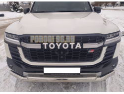 Защита переднего бампера двойная d76/60 для Toyota Land Cruiser 300 GR Sport 2021-