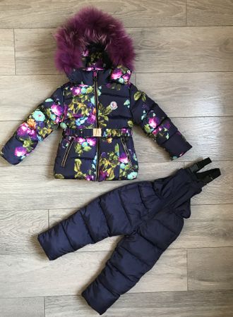 М.17-62 Комплект Moncler синий цветы (86)