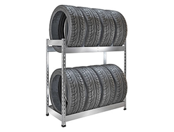 Стеллаж SB 1153х1167х525 для хранения 8 шин оцинкованный