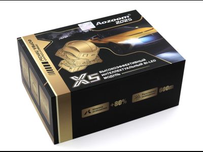 Билед модули Aozoom X5 2025 (прямоугольные) 3.0 дюйма, 2 чипа, 5500K, 12V, 58W/66W крепление 3R (комплект, 2шт)