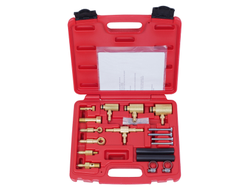 Набор для тестирования топливных систем впрыска азиатских автомобилей, кейс, 19 предметов МАСТАК 120-03019C