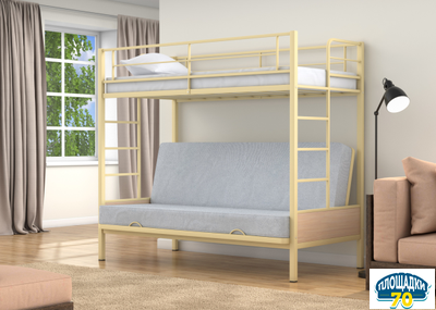 Двухъярусная кровать-диван Дакар 1 Слоновая кость