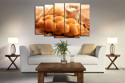 Модульная картина "Свежий хлеб"