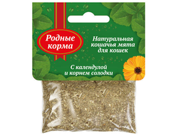 РОДНЫЕ КОРМА 15 г кошачья мята с календулой и корнем солодки