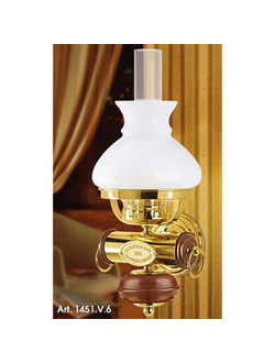 Бра Moretti Luce 1451.V.6 Aphrodite 220В 60Вт E27 145х320мм с белым абажуром