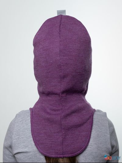 Шапка-шлем 20101-01 с утеплителем, х/б подклад, пурпур 48-50