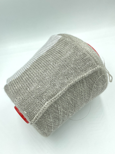 Filati Biagioli Modesto art. GINKO (филати биаджиоли модесто арт. гинко), состав: 46% WS кашемир, 27% SETA шёлк, 27% LINO лён, Nm. 2150 м в 100 гр., цв.715260 серо-коричневый дымчатый