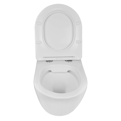 Комплект унитаза c инсталляцией Azario Gloria с быстросъемным сидением микролифт + клавиша черная матовая