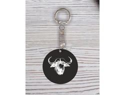 Брелок символика "Быка" с гравировкой №22