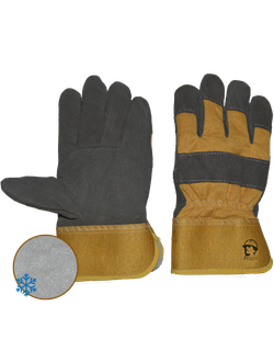 Перчатки спилковые комбинированные