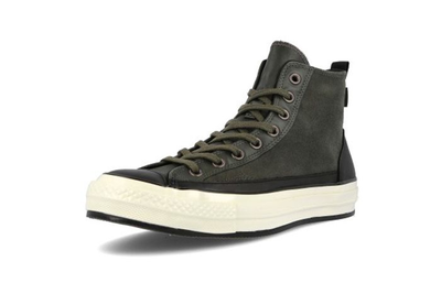 Настоящие Кеды Converse зимние зеленые высокие 169903C