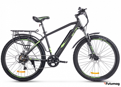 Электровелосипед Eltreco XT 800 Pro (Черно-зеленый)