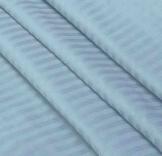 Подушка формы Г размер 230 см холлофайбер с наволочкой на молнии сатин страйп Небесный