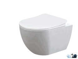 Чаша унитаза Creavit Free FE322.00100 подвесная, безободковая круглая форма в магазине Marysя