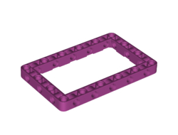 Technic, Liftarm, Modified Frame Thick 7 x 11 Open Center, Magenta (39794 / 6252663)