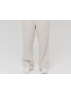 Брюки прямого кроя микроначес (меланж)