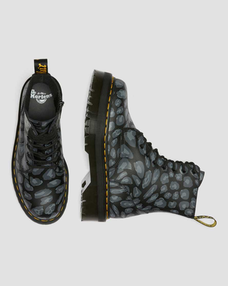 БОТИНКИ DR MARTENS JADON LEOPARD PRINT НА ПЛАТФОРМЕ