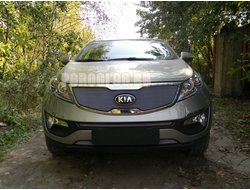 Защита радиатора KIA Sportage 2010-2016 chrome середина