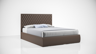 Кровать Стелла с подъемным механизмом купить в Севастополе и Симферополе коричневая