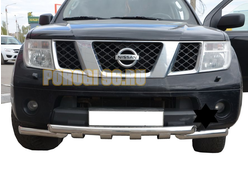 Защита переднего бампера (G) d60/60 для Nissan Pathfinder (2004-2010)