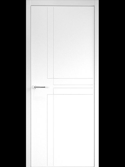 Дверь Геометрия 3 белая эмаль