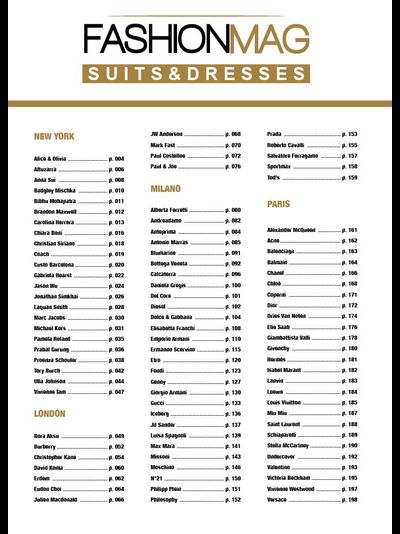 Fashionmag Suits &amp; Dresses Magazine Fall-Winter 2024