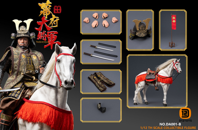 Дайме Ёси Торанага, делюкс версия - Коллекционная фигурка 1/12 SCALE Palm Collection Shogun DX Horse & Banner Edition (DA001B) - D12TOYS