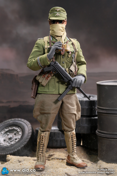 Капитан немецкого Африканского корпуса - КОЛЛЕКЦИОННАЯ ФИГУРКА 1/6 WW2 German Afrika Korps Infantry Captain – Wilhem (D80151) - DID
