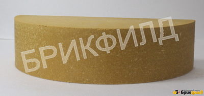 Кирпич облицовочный "Фальш-колонна". Желтый. Кирпичный завод Брик Филд