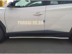 Защита порога труба d60 для Hyundai Tucson 2021-