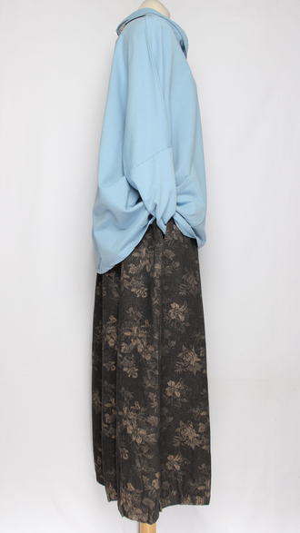 Джемпер Бохо "Хлопок хомут роза" хаки, голубой, бежевый до р.56